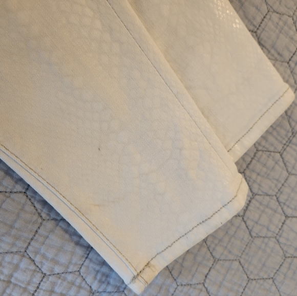 Unique 7 for All Mankind White Skinny Jeans: size 27 - Picture 11 of 14